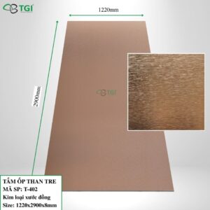 Tấm ốp than tre 8mm Mã T-402