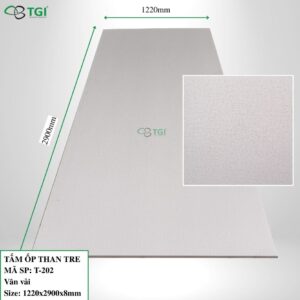 Tấm ốp than tre 8mm Mã T-202