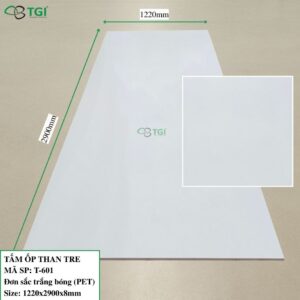 Tấm ốp than tre 8mm Mã T-601 (Film PET)